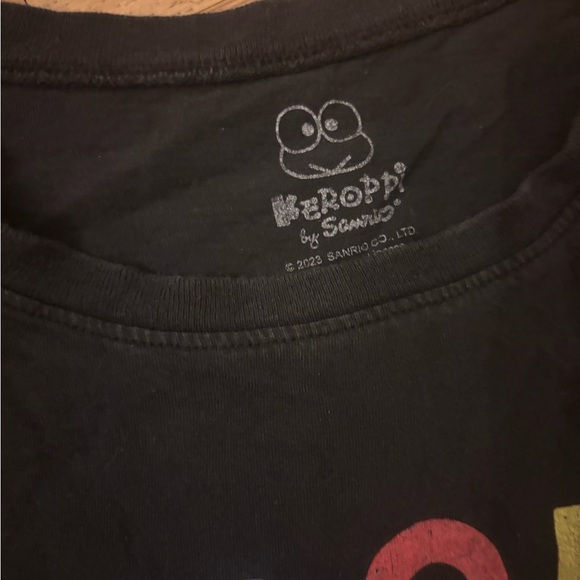 Sanrio Keroppi And Chippi Women's Graphic Print Adult Crop T-Shirt - Picture 5 of 6